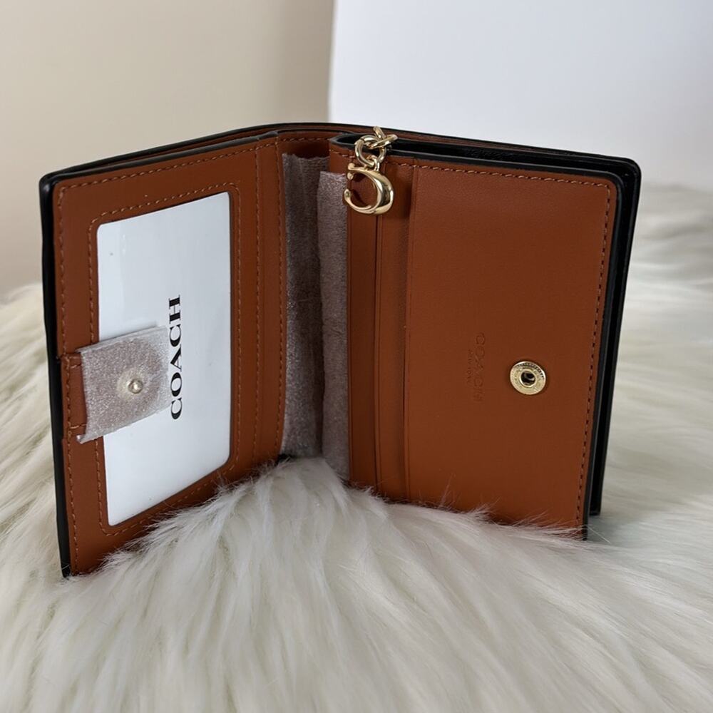 NWT Coach Cosmic Coach Snap Wallet In Signature Canvas With Rexy Print - Picture 5 of 6